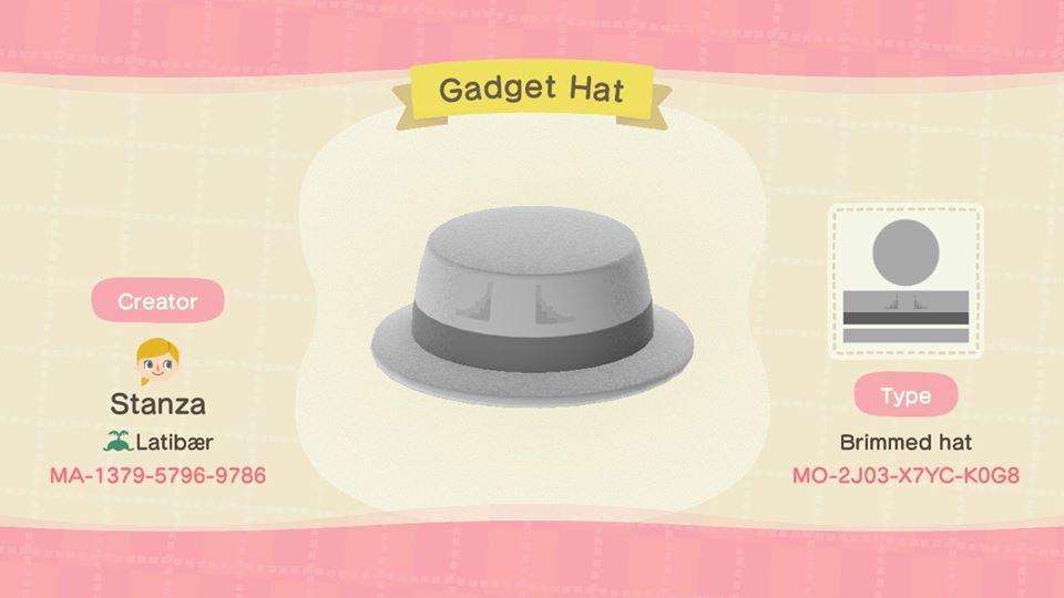 Animal Crossing Design Code: MO-2J03-X7YC-K0G8 Gadget Hat