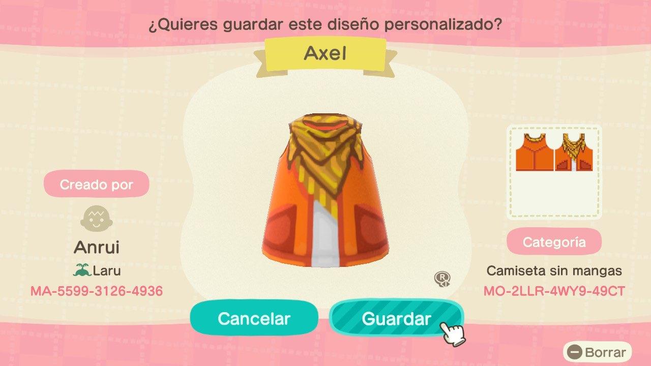Animal Crossing Design Code: MO-2LLR-4WY9-49CT KHBBS - Axel/Lea