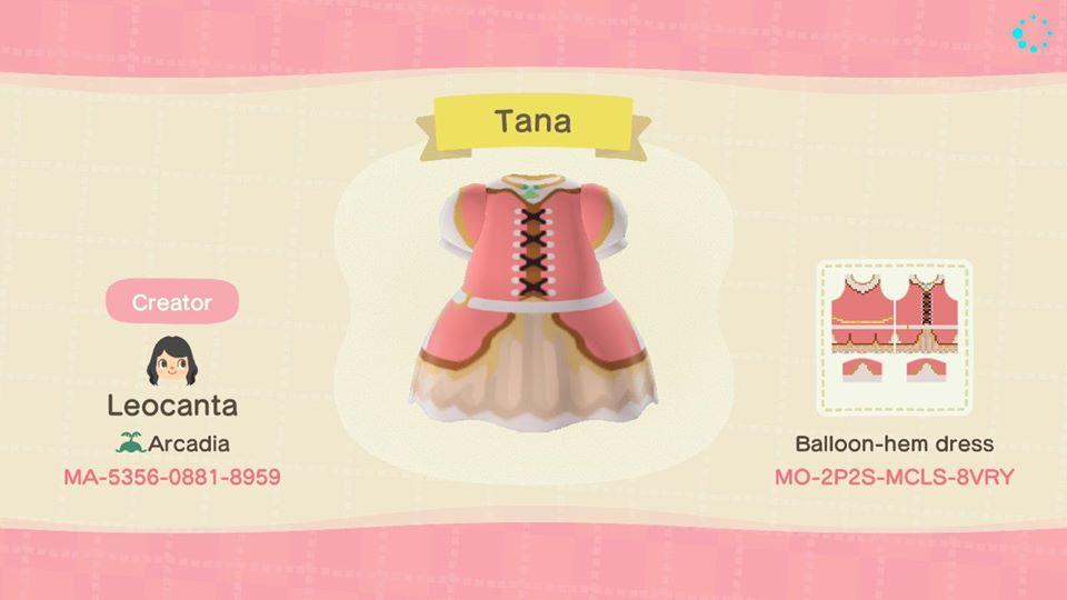 Animal Crossing Design Code: MO-2P2S-MCLS-8VRY Tana