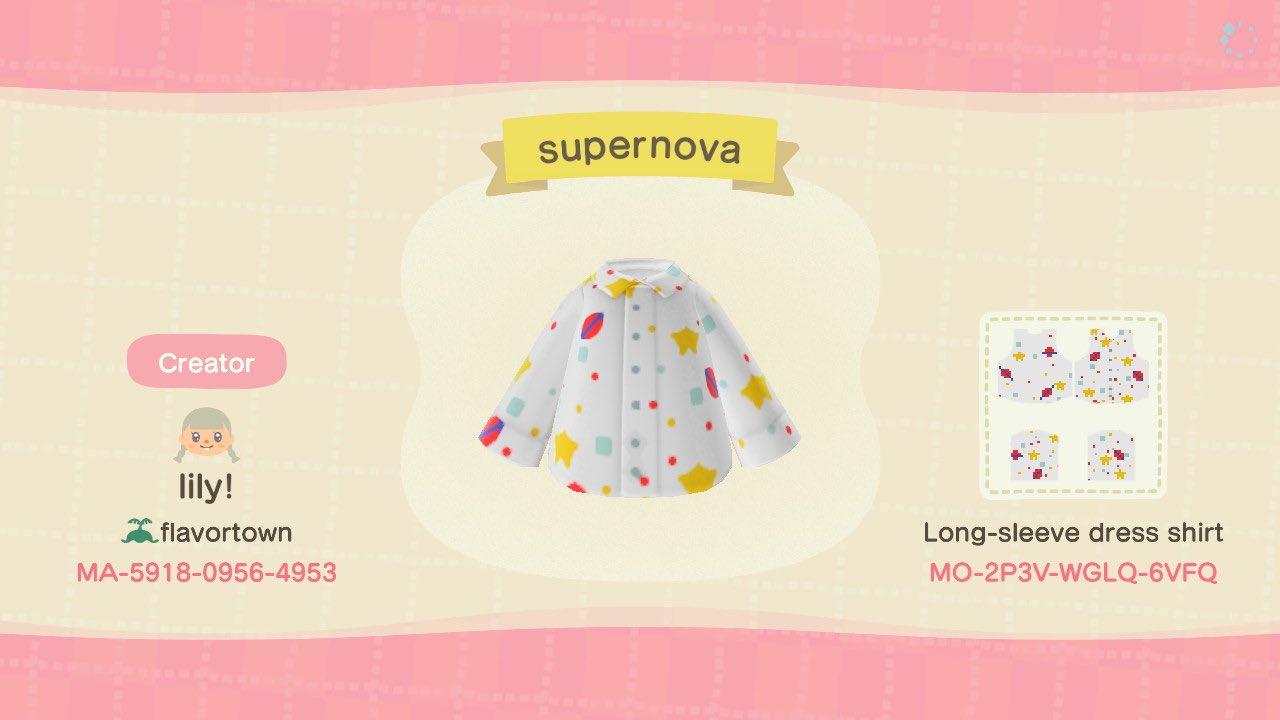 Animal Crossing Design Code: MO-2P3V-WGLQ-6VFQ Supernova