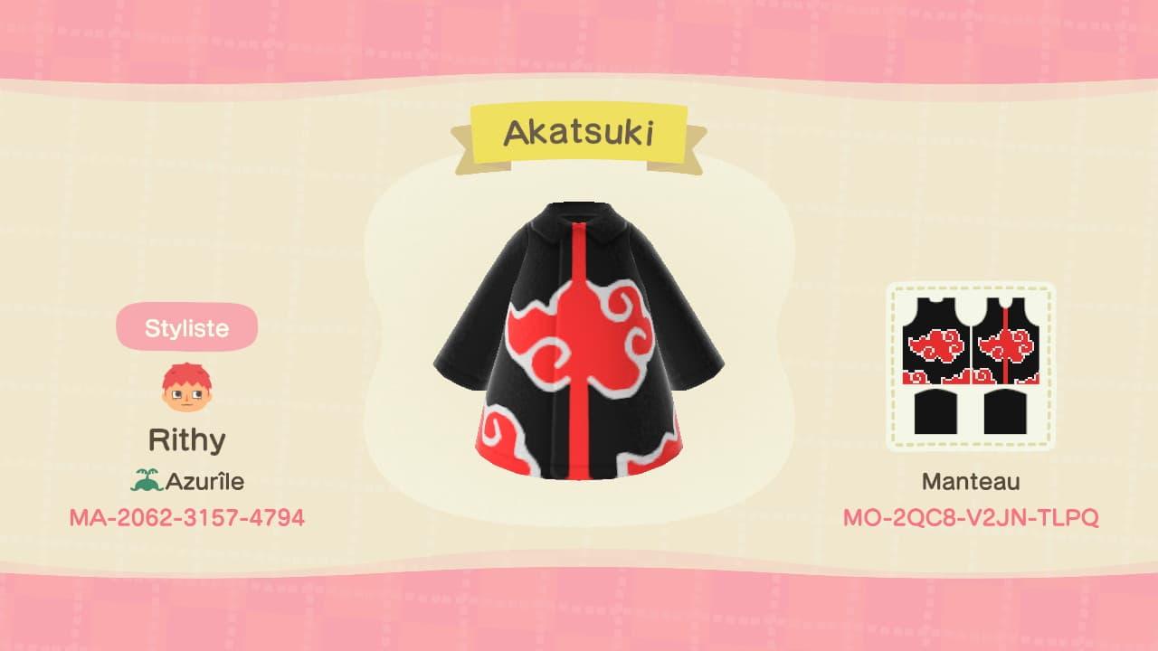 Animal Crossing Design Code: MO-2QC8-V2JN-TLPQ Akatsuki
