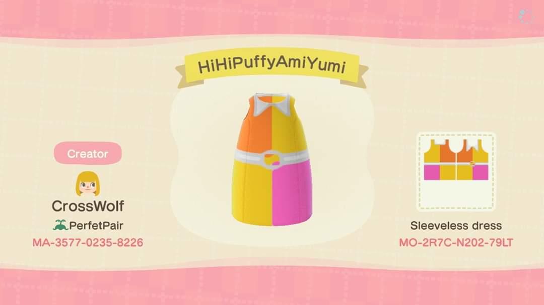 Animal Crossing Design Code: MO-2R7C-N202-79LT HiHiPuffyAmiYumi