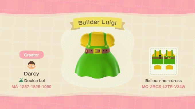 Animal Crossing Design Code: MO-2RCS-L2TR-V34W Builder Luigi