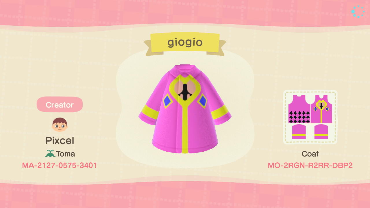 Animal Crossing Design Code: MO-2RGN-R2RR-DBP2 giogio