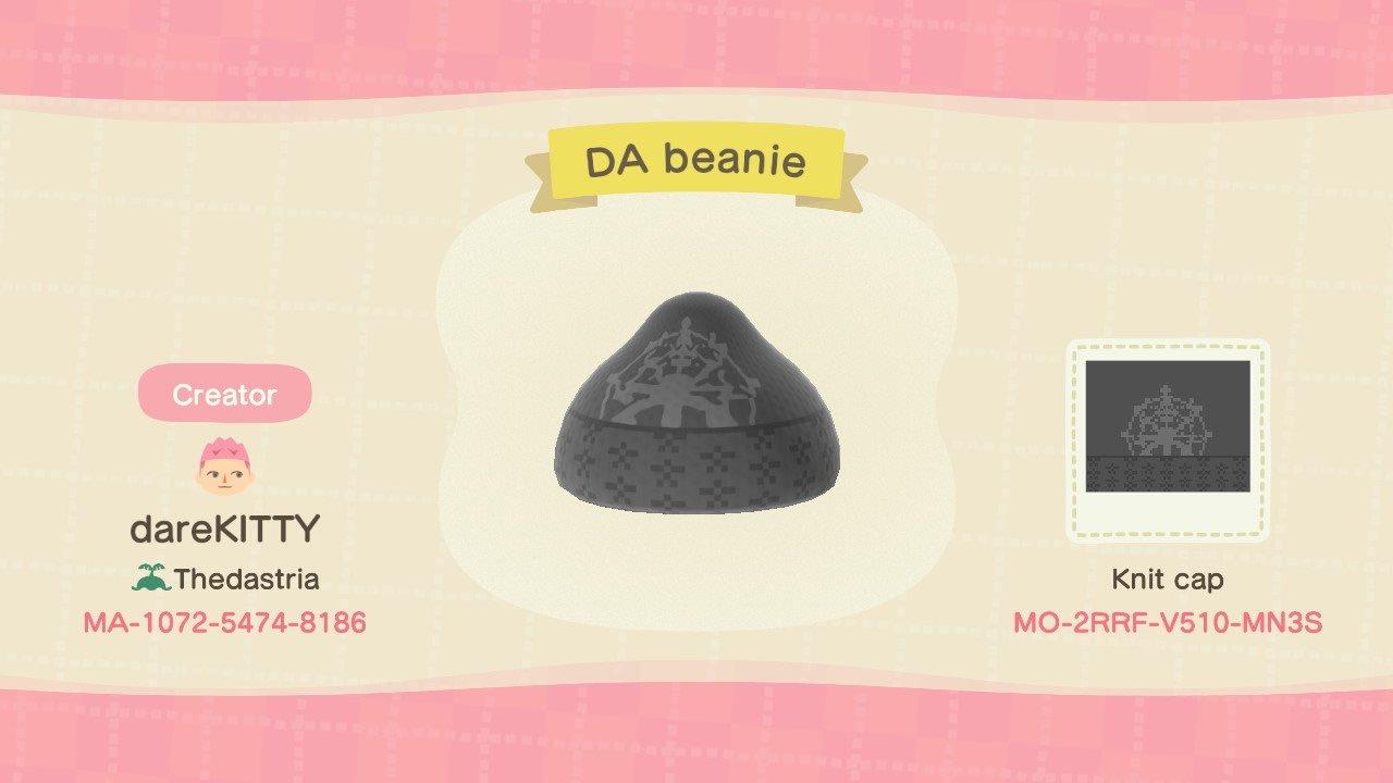 Animal Crossing Design Code: MO-2RRF-V510-MN3S DA beanie