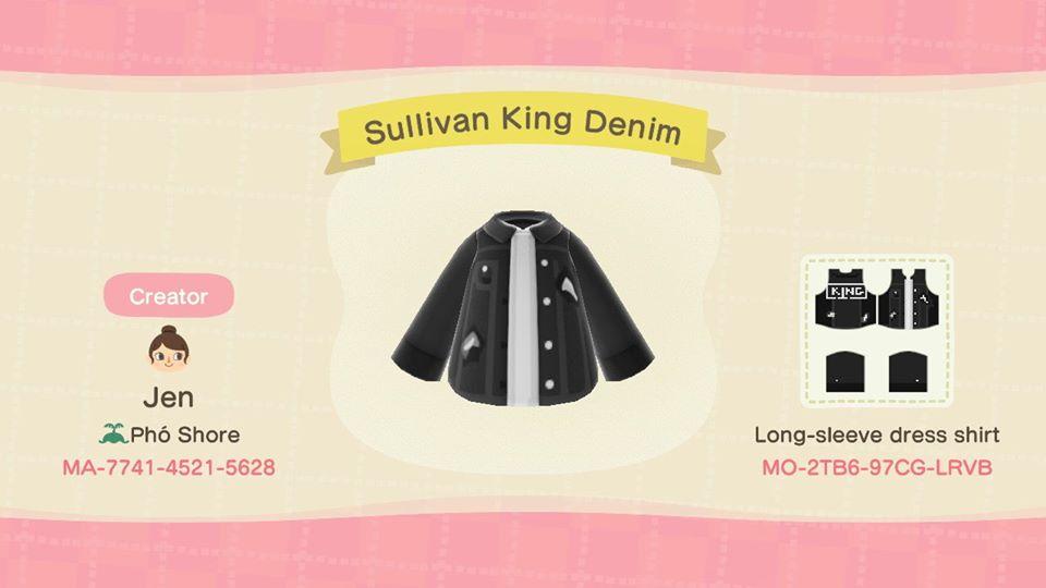 Animal Crossing Design Code: MO-2TB6-97CG-LRVB Sullivan King Denim