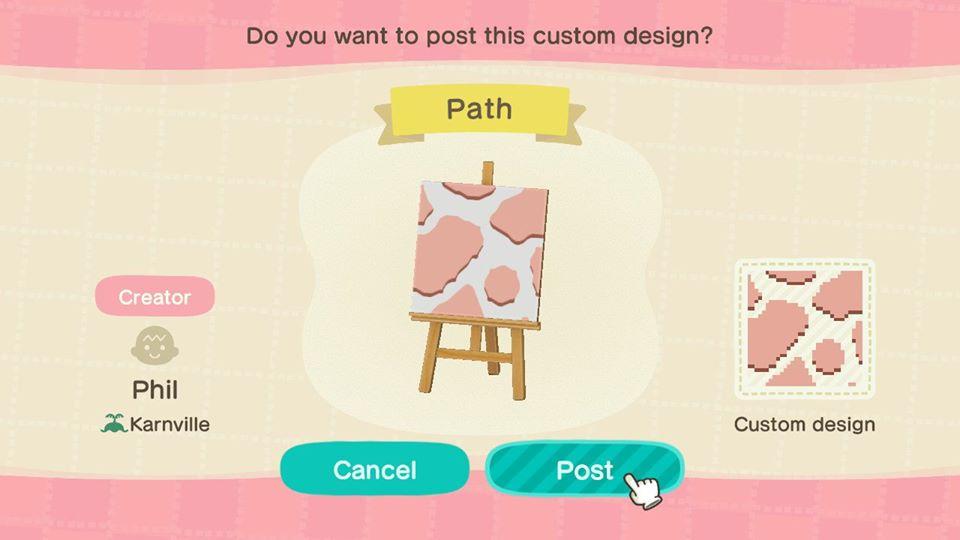 Animal Crossing Design Code: MO-2VDX-D6VS-N716 Stone Path