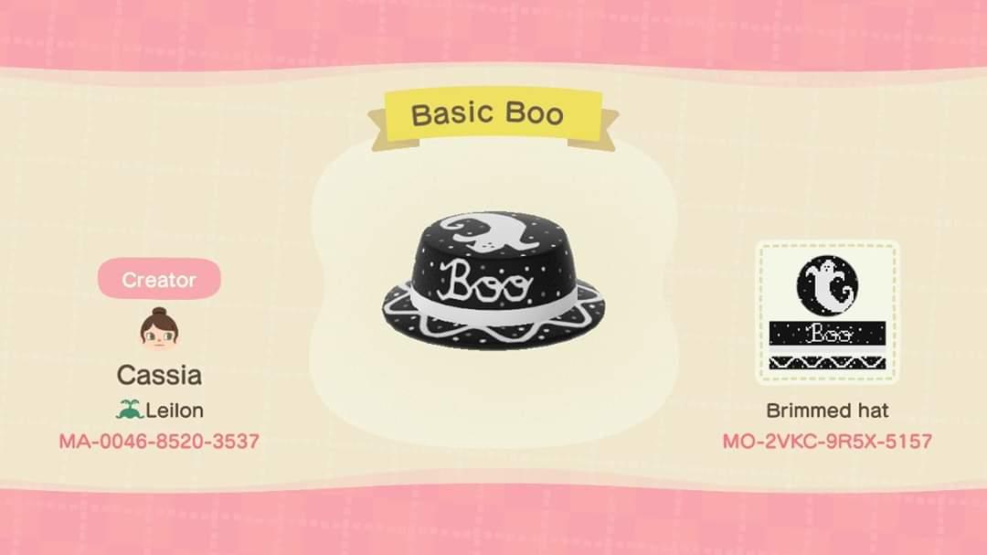 Animal Crossing Design Code: MO-2VKC-9R5X-5157 Basic Boo