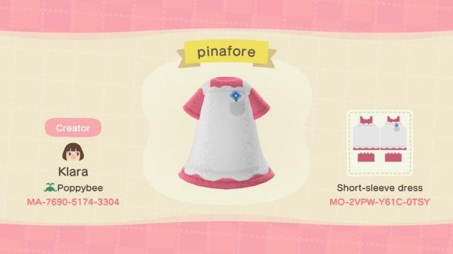 Animal Crossing Design Code: MO-2VPW-Y61C-0TSY Pinafore