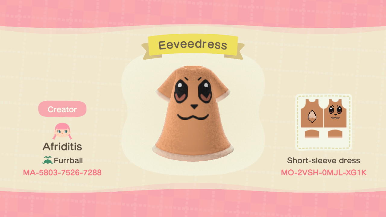 Animal Crossing Design Code: MO-2VSH-0MJL-XG1K Eveedress