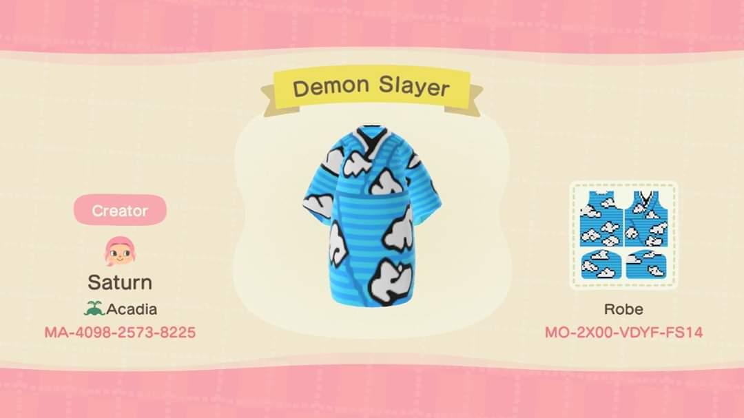 Animal Crossing Design Code: MO-2X00-VDYF-FS14 Demon Slayer