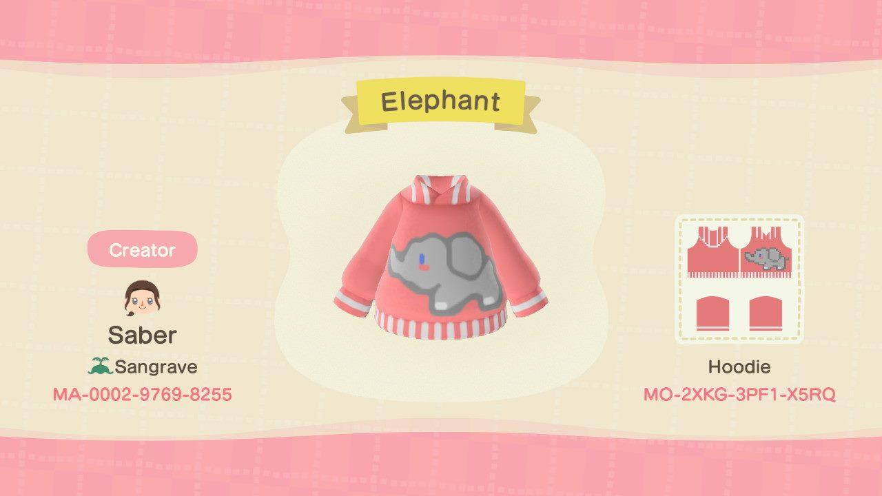 Animal Crossing Design Code: MO-2XKG-3PF1-X5RQ Elephant