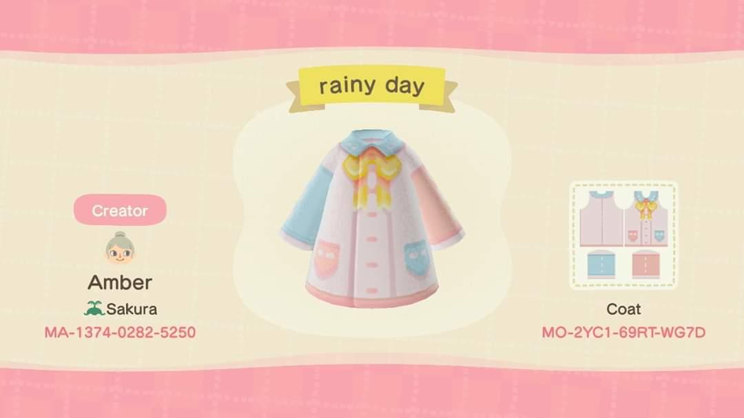 Animal Crossing Design Code: MO-2YC1-69RT-WG7D rainy day