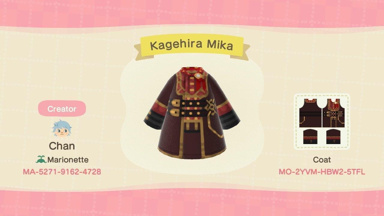 Animal Crossing Design Code: MO-2YVM-HBW2-5TFL Kagehira Mika