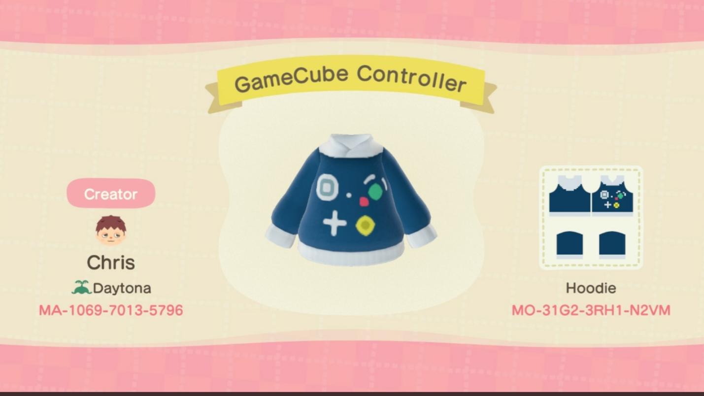 Animal Crossing Design Code: MO-31G2-3RH1-N2VM GameCube Controller