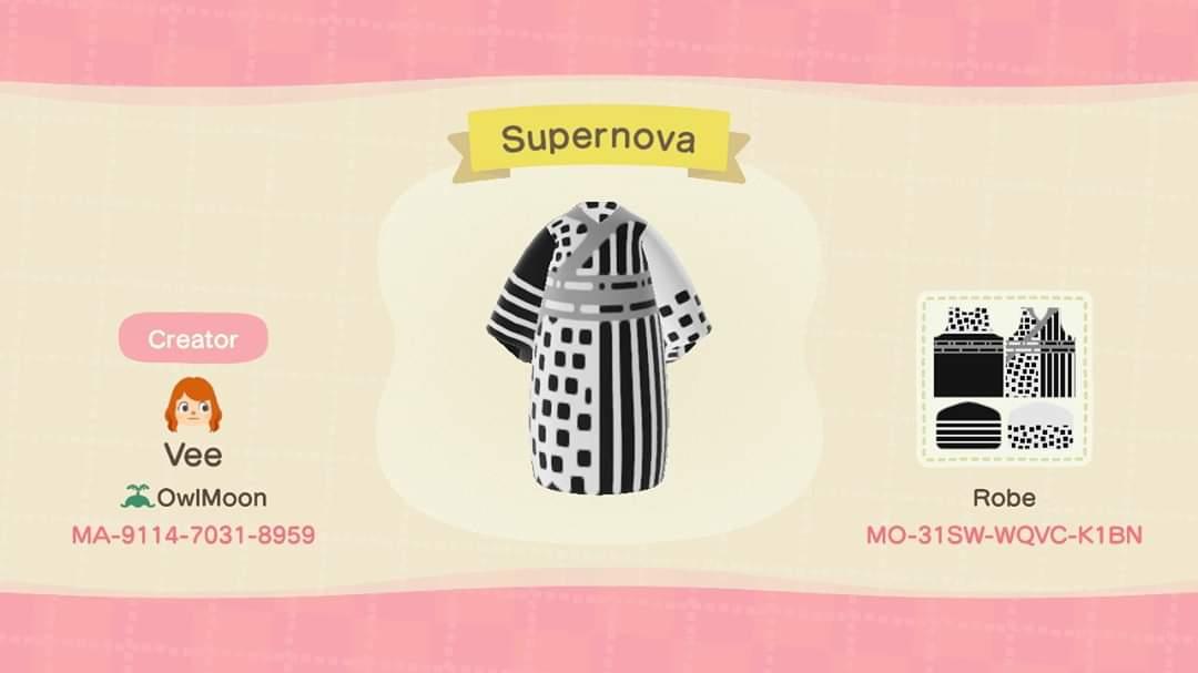 Animal Crossing Design Code: MO-31SW-WQVC-K1BN Supernova
