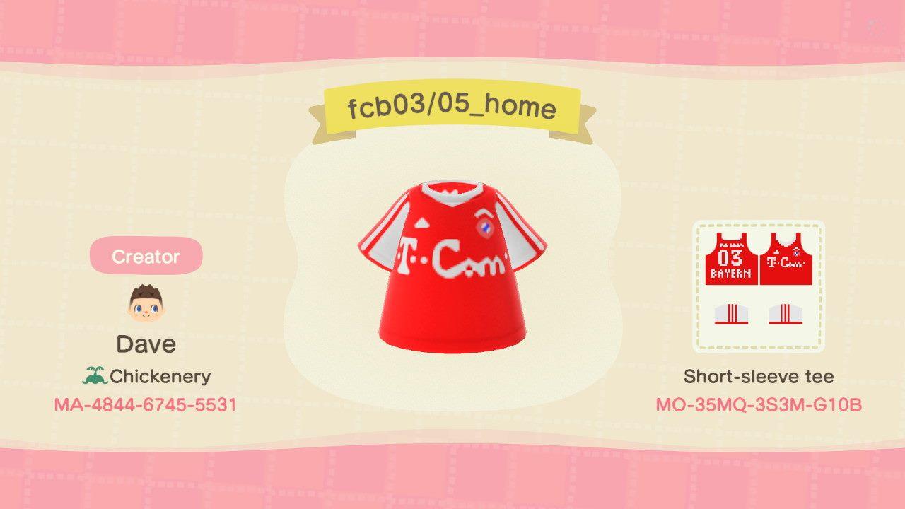 Animal Crossing Design Code: MO-35MQ-3S3M-G10B FC Bayern 03/05 Home