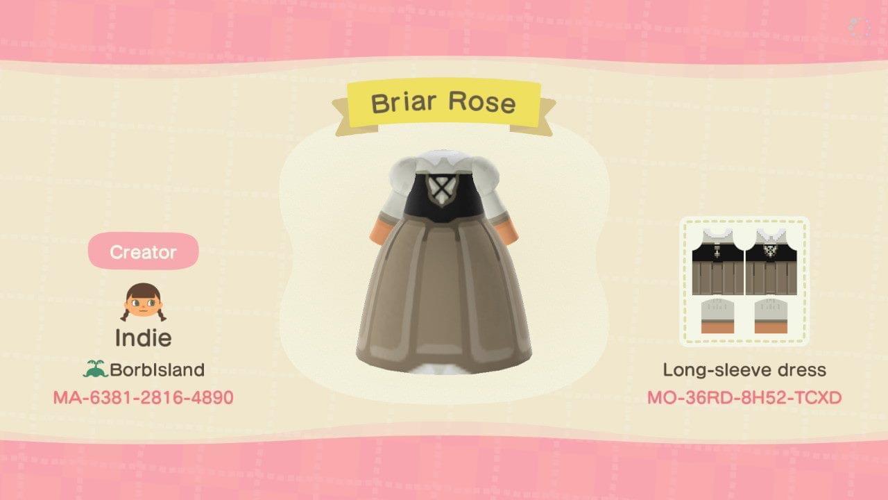 Animal Crossing Design Code: MO-36RD-8H52-TCXD Briar Rose