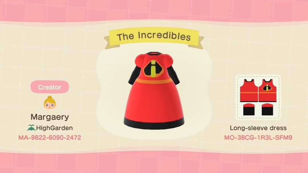 Animal Crossing Design Code: MO-38CG-1R3L-SFM9 The Incredibles