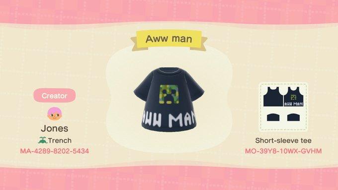 Animal Crossing Design Code: MO-39Y8-10WX-GVHM Creeper aww man