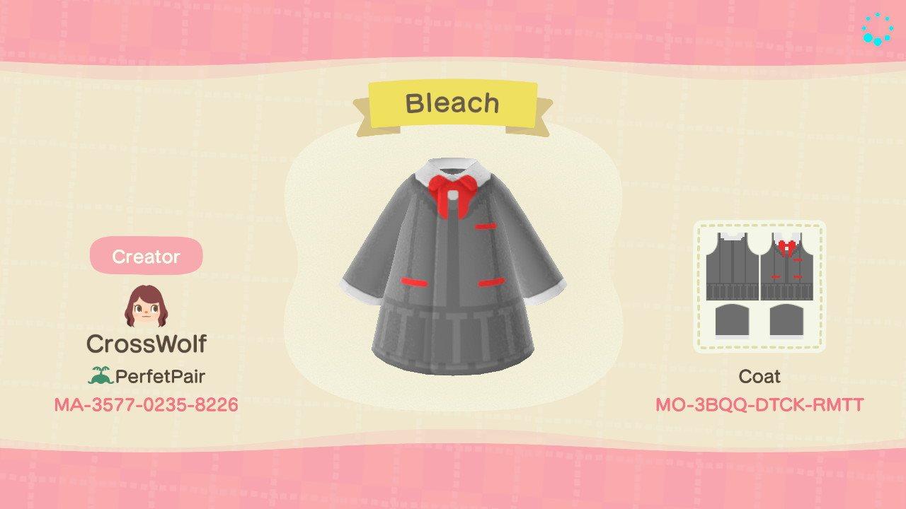 Animal Crossing Design Code: MO-3BQQ-DTCK-RMTT Bleach