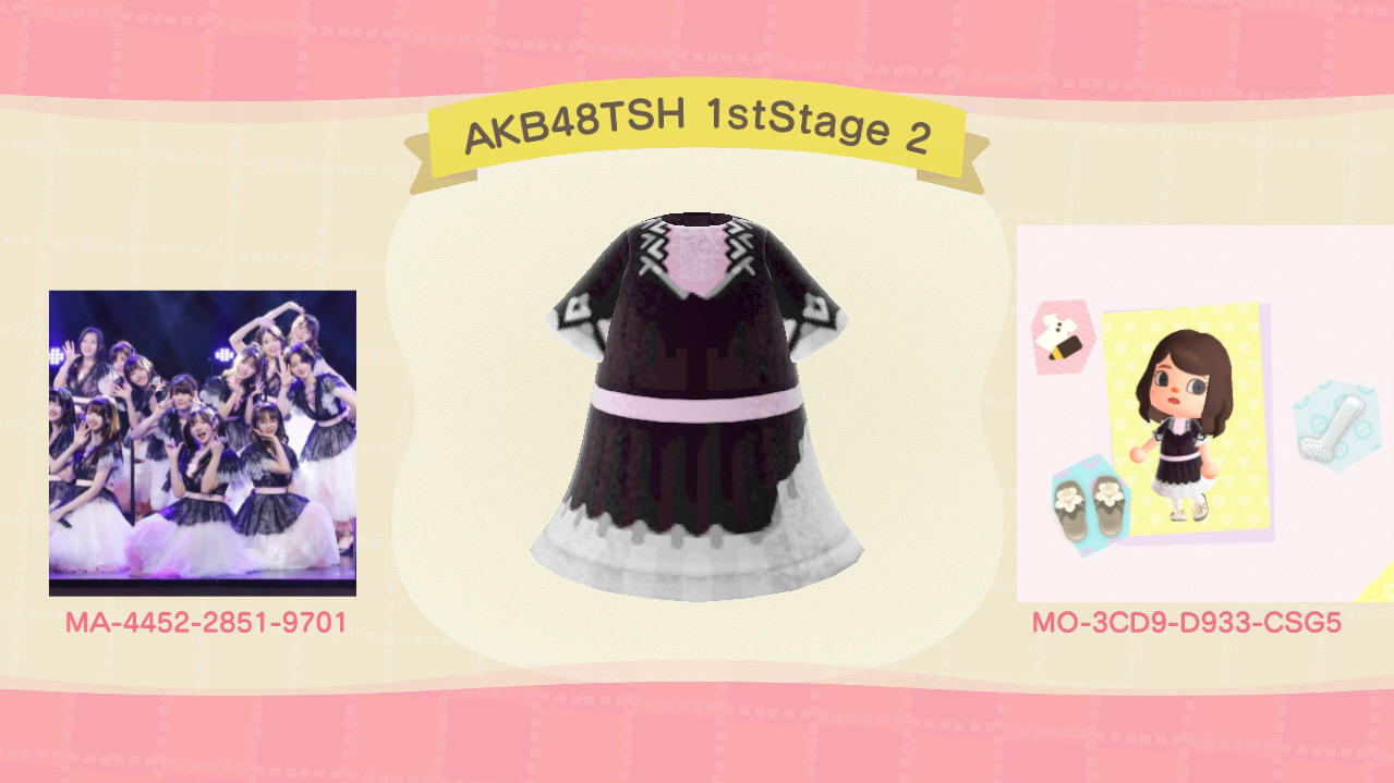 Animal Crossing Design Code: MO-3CD9-D933-CSG5 AKB48TSH 1stSTAGE 2