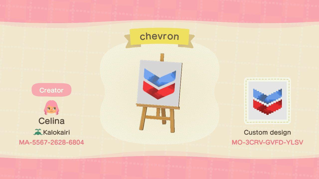 Animal Crossing Design Code: MO-3CRV-GVFD-YLSV chevron