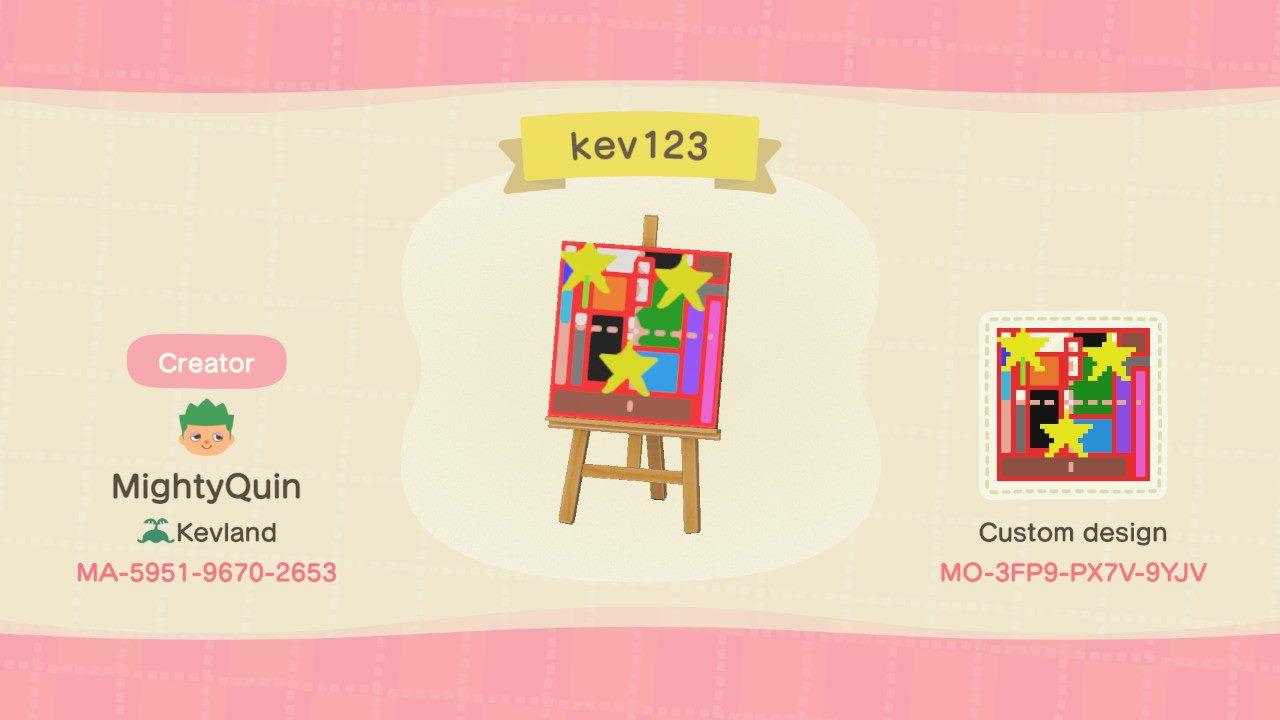 Animal Crossing Design Code: MO-3FP9-PX7V-9YJV kev123