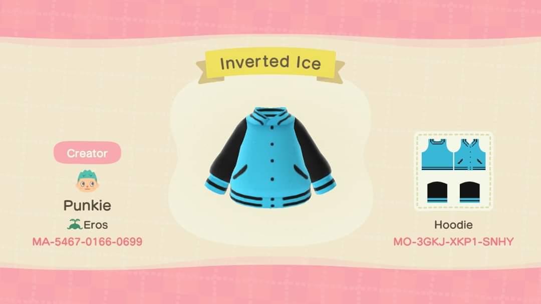 Animal Crossing Design Code: MO-3GKJ-XKP1-SNHY Inverted Ice