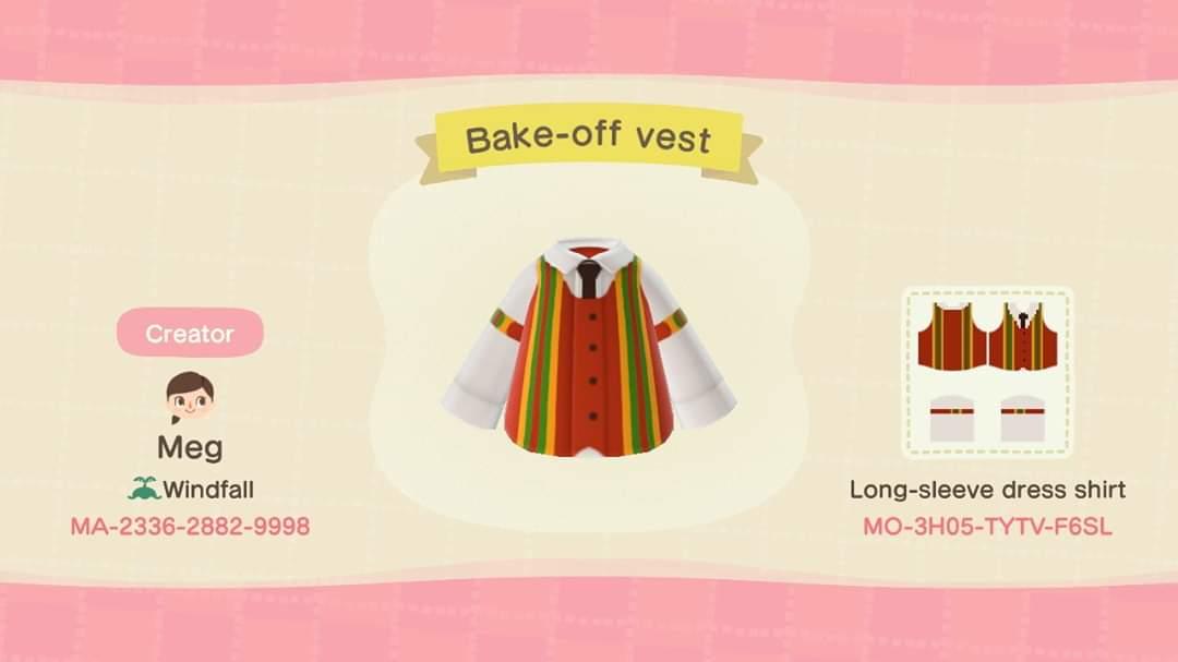 Animal Crossing Design Code: MO-3H05-TYTV-F6SL Pushing Daisies vest