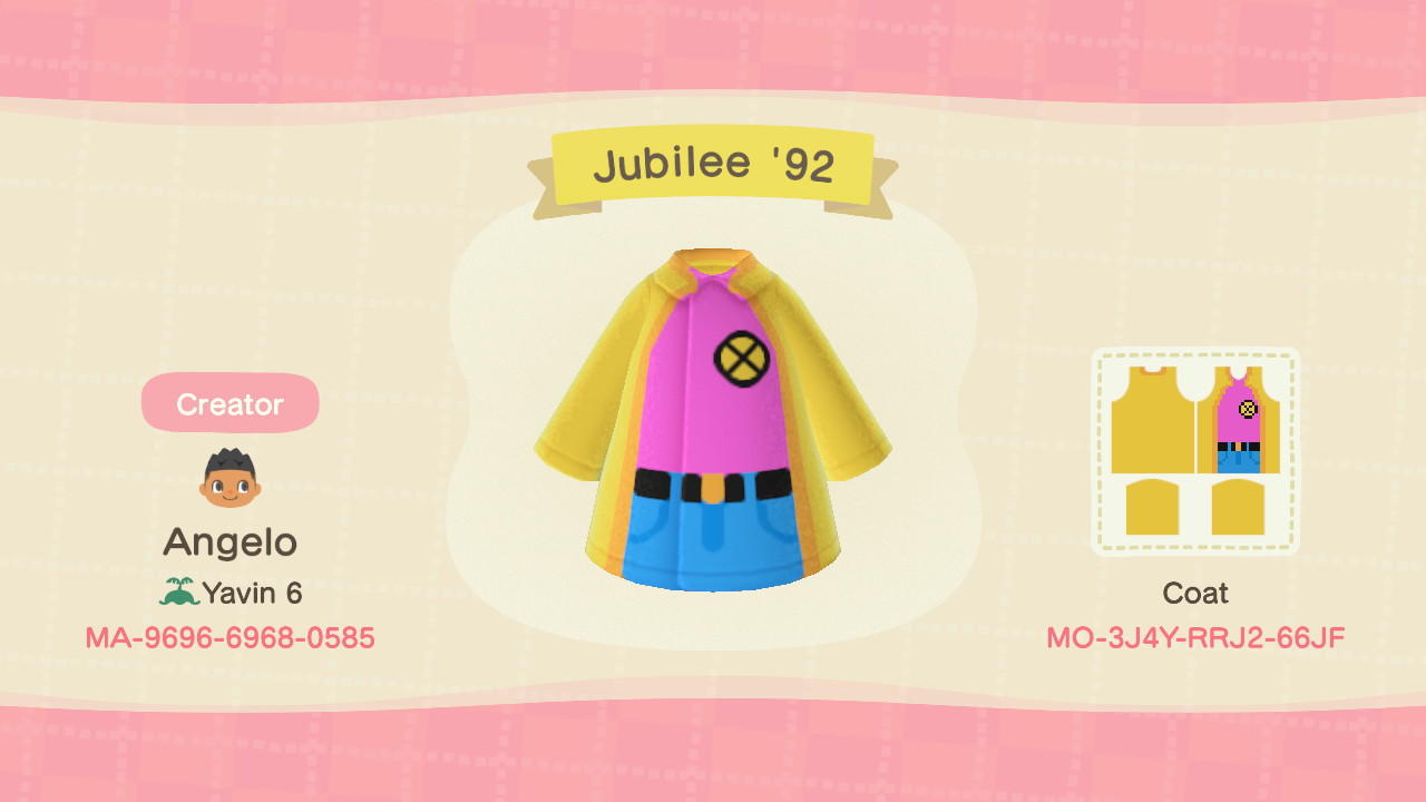 Animal Crossing Design Code: MO-3J4Y-RRJ2-66JF Jubilee ‘92
