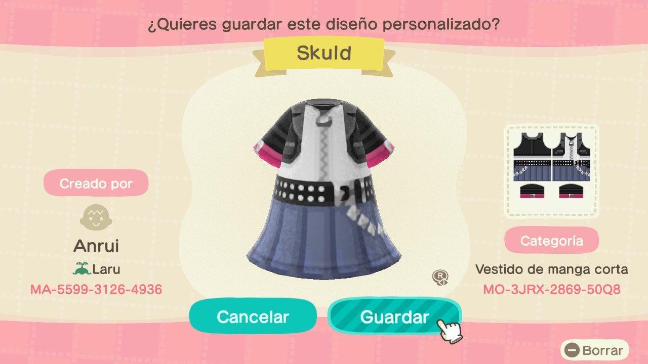 Animal Crossing Design Code: MO-3JRX-2869-50Q8 KHX - Skuld