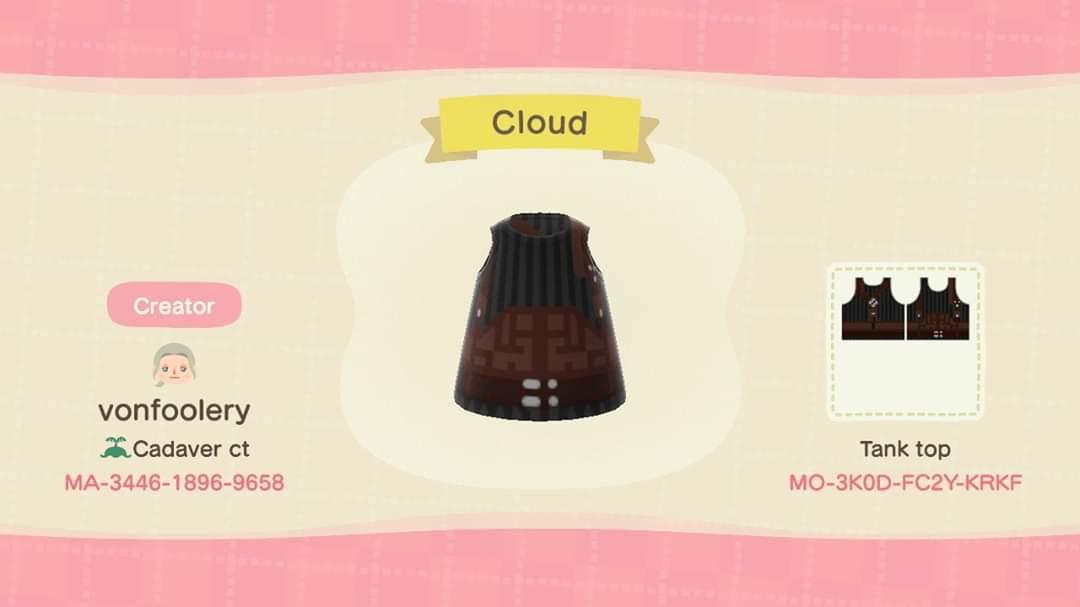 Animal Crossing Design Code: MO-3K0D-FC2Y-KRKF Cloud