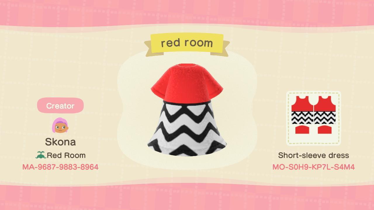 Animal Crossing Design Code: MO-3K1D-SBB9-WG83 red room
