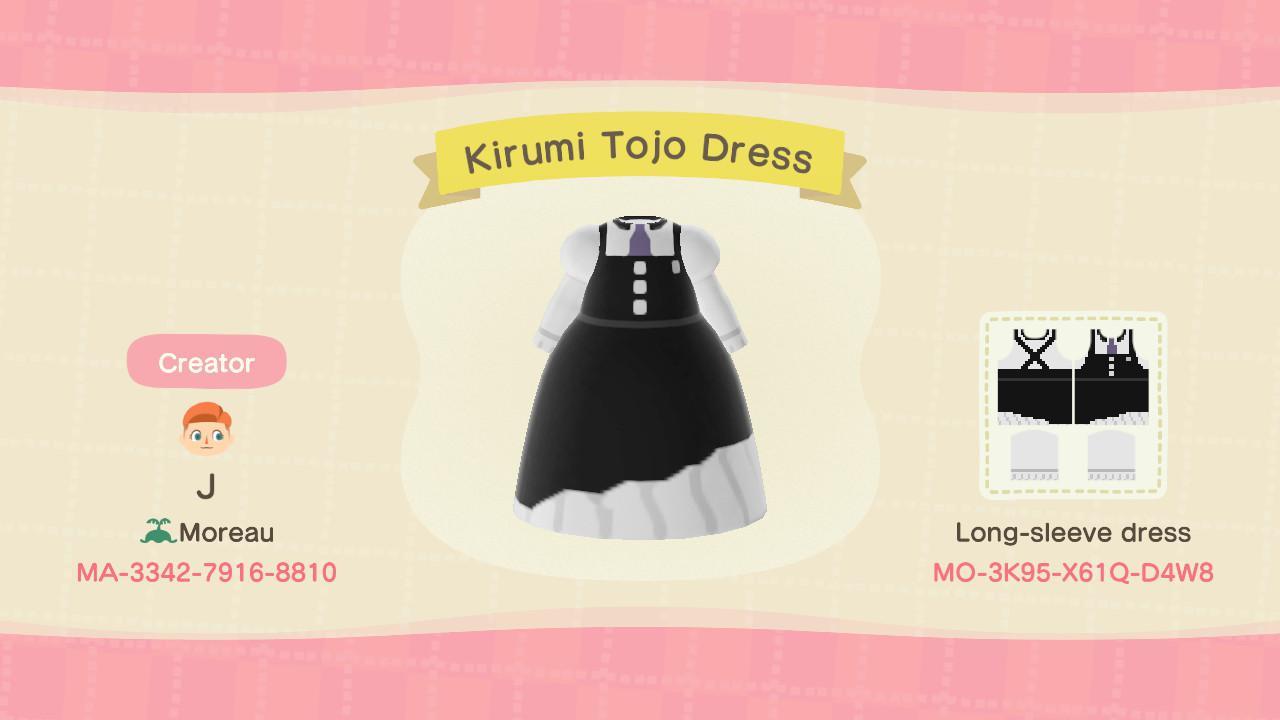 Animal Crossing Design Code: MO-3K95-X61Q-D4W8 Danganronpa Kirumi T