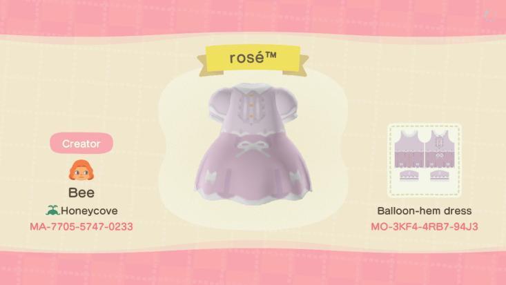 Animal Crossing Design Code: MO-3KF4-4RB7-94J3 rosé