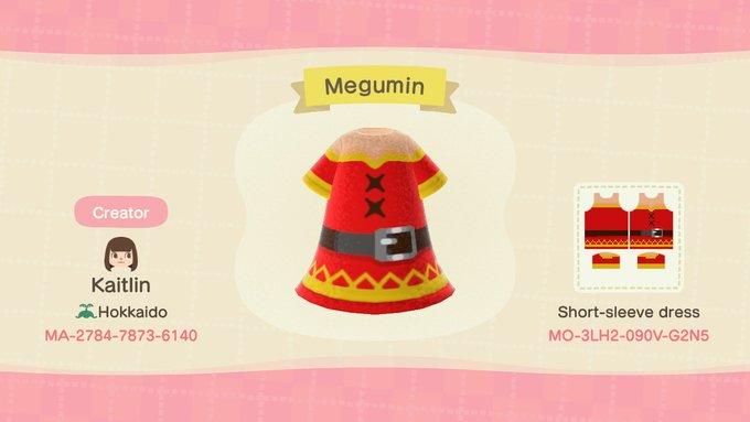 Animal Crossing Design Code: MO-3LH2-090V-G2N5 Megumin
