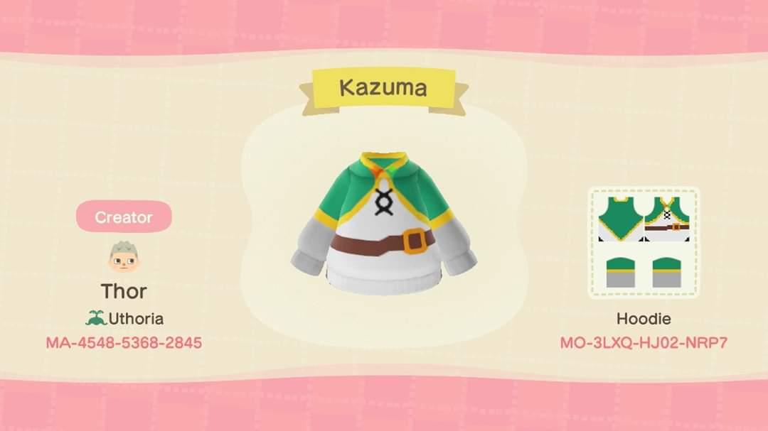 Animal Crossing Design Code: MO-3LXQ-HJ02-NRP7 Kazuma