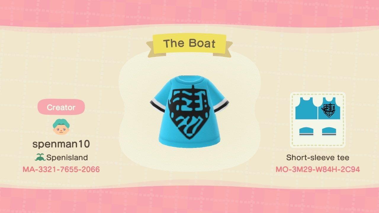 Animal Crossing Design Code: MO-3M29-W84H-2C94 Manchester City boat
