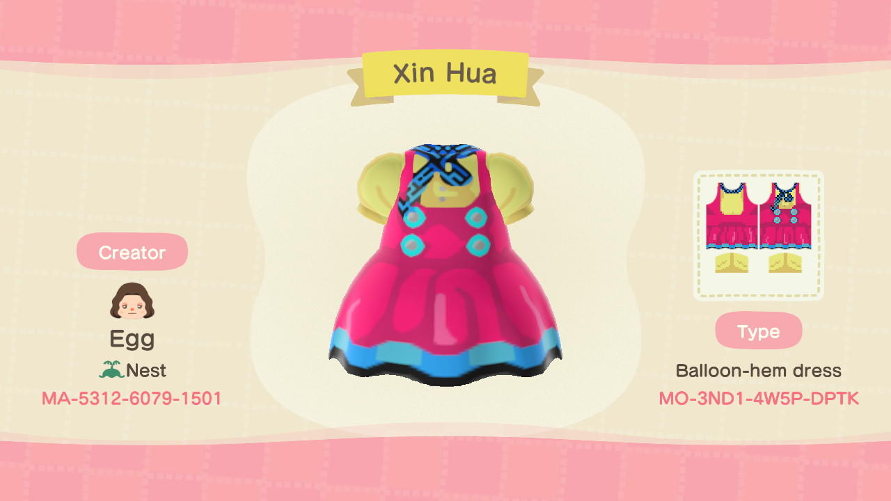 Animal Crossing Design Code: MO-3ND1-4W5P-DPTK Xin Hua Vocaloid