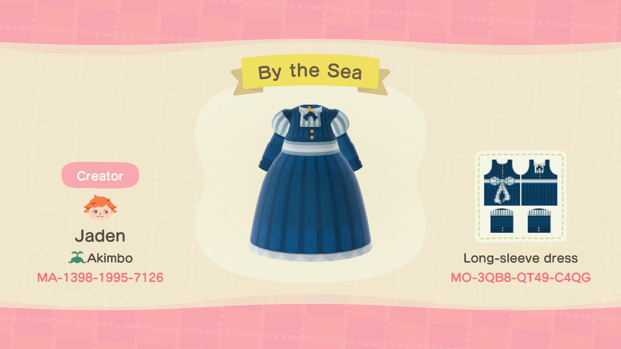 Animal Crossing Design Code: MO-3QB8-QT49-C4QG By the Sea