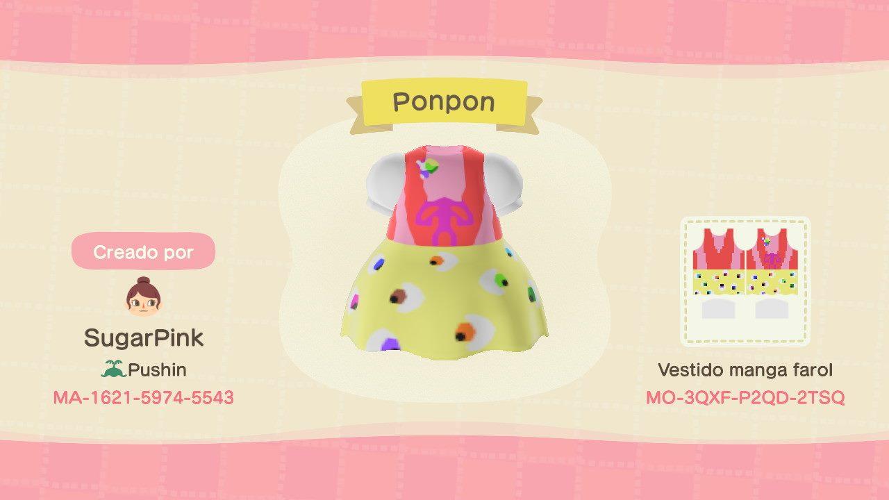 Animal Crossing Design Code: MO-3QXF-P2QD-2TSQ Pon Pon