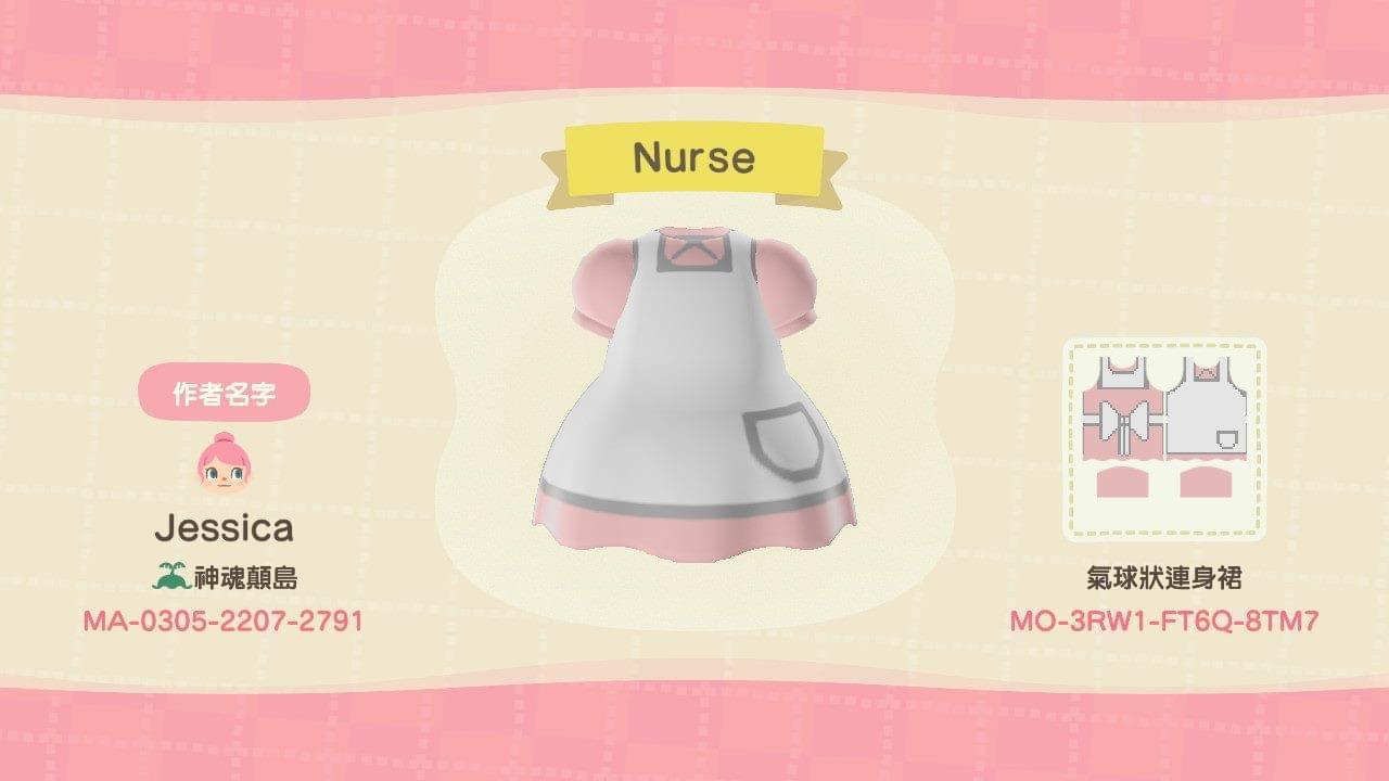 Animal Crossing Design Code: MO-3RW1-FT6Q-8TM7 Nurse