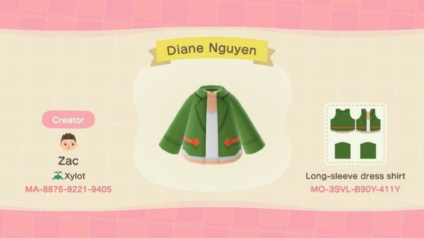 Animal Crossing Design Code: MO-3SVL-B90Y-411Y Diane Nguyen