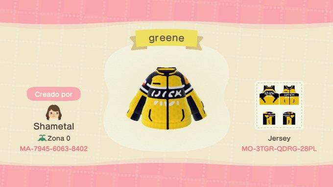 Animal Crossing Design Code: MO-3TGR-QDRG-28PL Chuck Greene