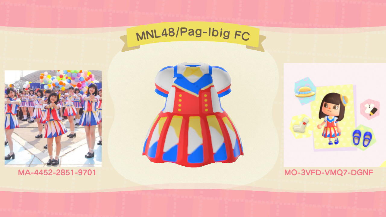 Animal Crossing Design Code: MO-3VFD-VMQ7-DGNF MNL48/Pag-ibig FC