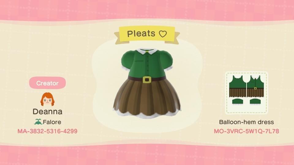 Animal Crossing Design Code: MO-3VRC-5W1Q-7L78 Pleats