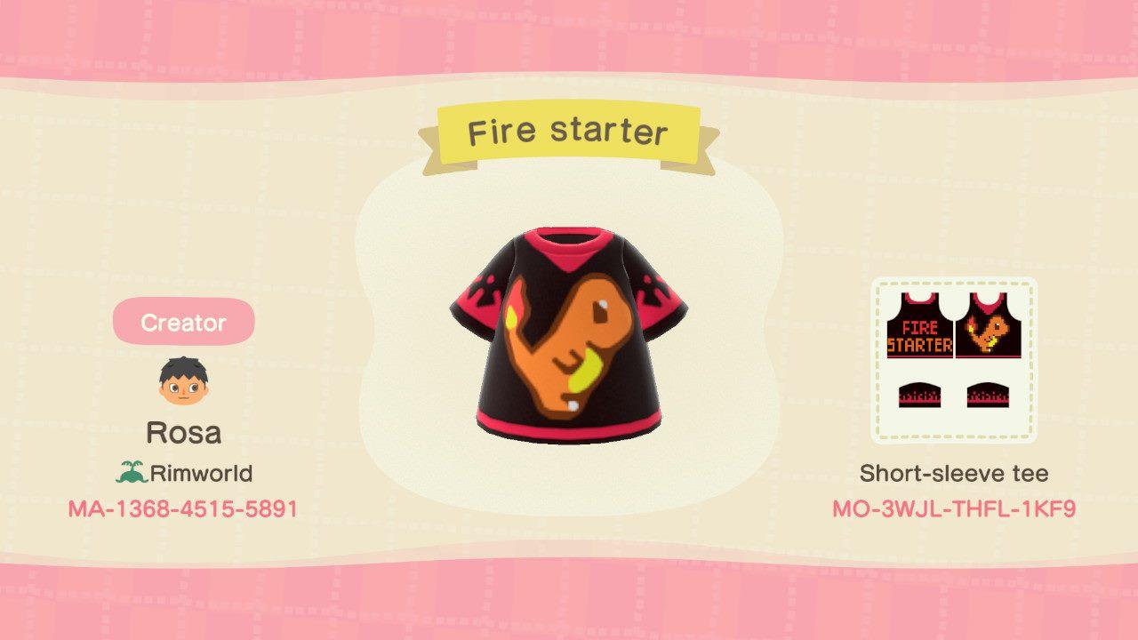 Animal Crossing Design Code: MO-3WJL-THFL-1KF9 Fire Starter