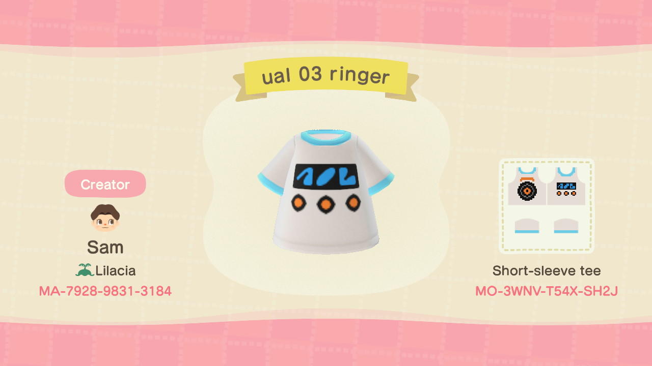 Animal Crossing Design Code: MO-3WNV-T54X-SH2J ual 03 ringer