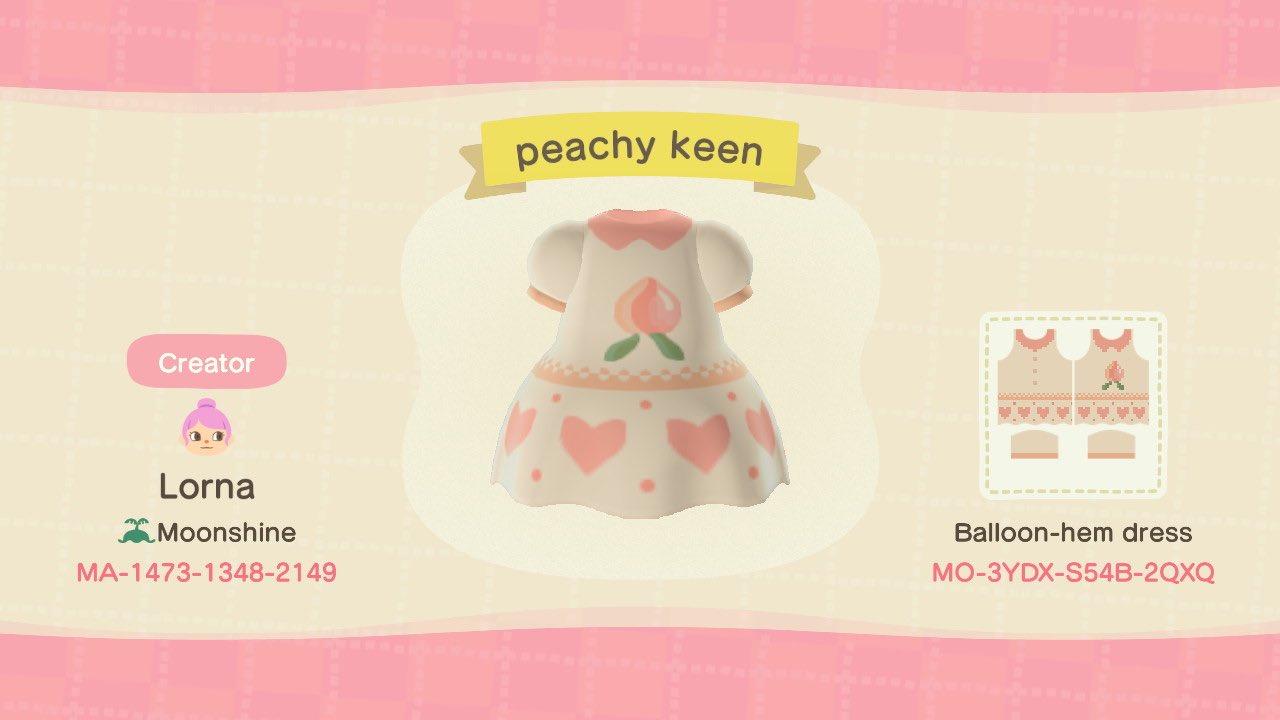 Animal Crossing Design Code: MO-3YDX-S54B-2QXQ Peachy keen
